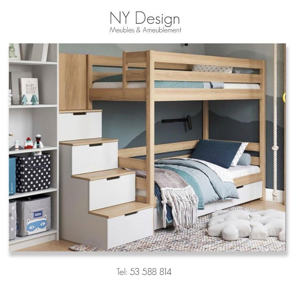 Lit Superposé en bois massif