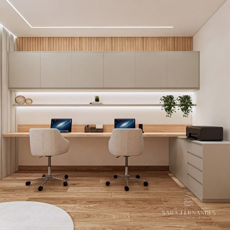 Bureau Double Élégance Contemporaine